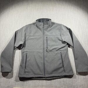 The North Face Jacket Womens XL Gray Softshell Fleece Lined Full Zip Outdoor